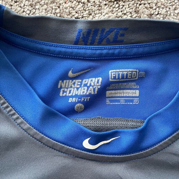 Nike Pro Combat Dri Fit Fitted Ken Griffey Jr 3/4 Sleeve Swingman Shirt XL - Picture 2 of 4